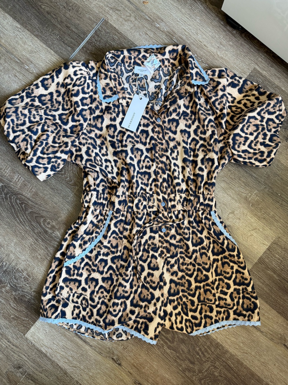 AnnieWear Leopard Print Romper